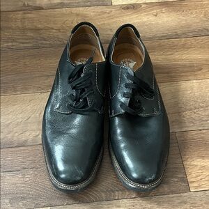 Dockers Black Leather Dress Shoes - Mens